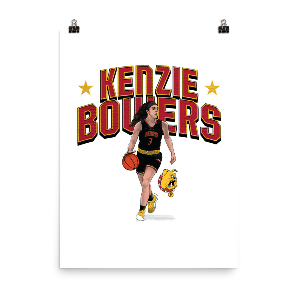 Ferris State - NCAA Women's Basketball : Kenzie Bowers Individual Caricature