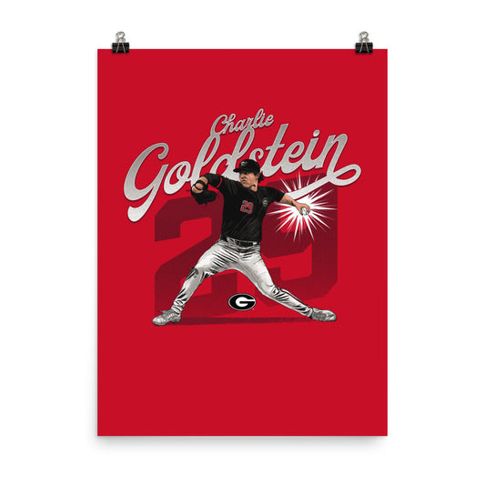 Georgia - NCAA Baseball : Charlie Goldstein Player Collage Poster