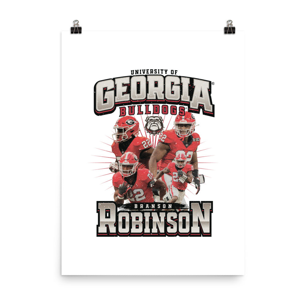 Georgia - NCAA Football : Branson Robinson Player Collage Poster