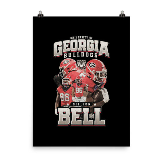 Georgia - NCAA Football : Dillon Bell Player Collage Poster