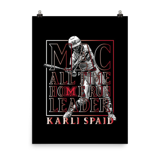 Miami of Ohio - NCAA Softball : Karli Spaid Individual Caricature Poster