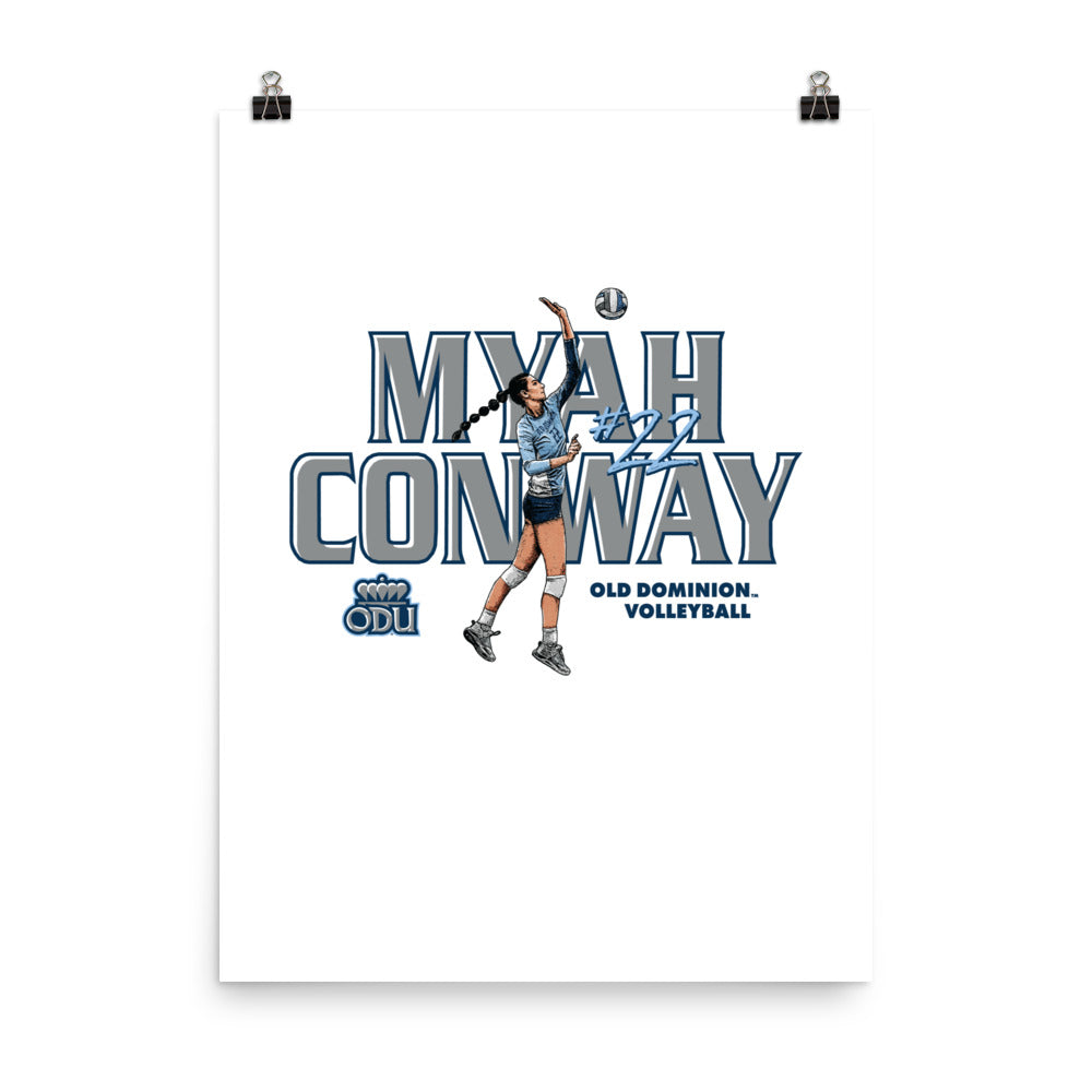 Old Dominion - NCAA Women's Volleyball : Myah Conway Poster