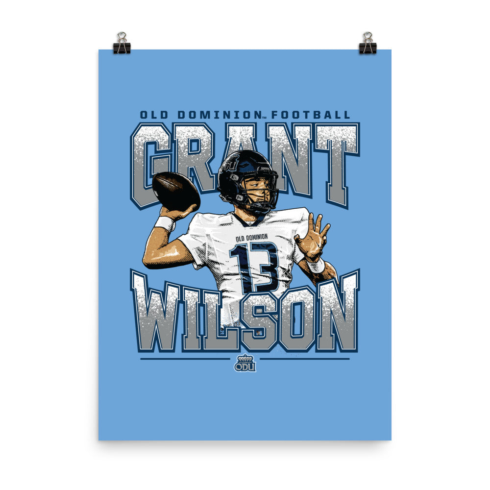 Old Dominion - NCAA Football : Grant Wilson Poster
