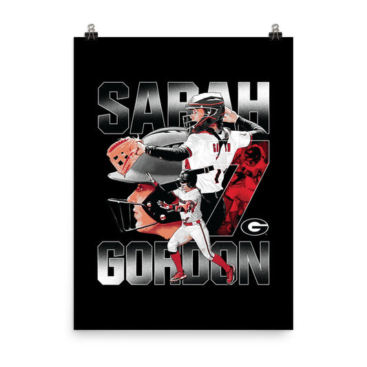 Georgia - NCAA Women's Softball : Sarah Gordon Poster