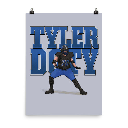 Buffalo - NCAA Football : Tyler Doty - Player Collage Poster