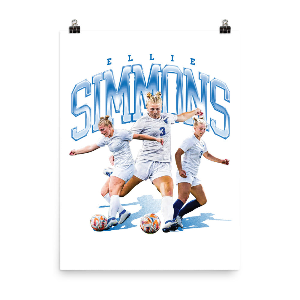 Buffalo - NCAA Women's Soccer : Ellie Simmons - Player Collage Poster