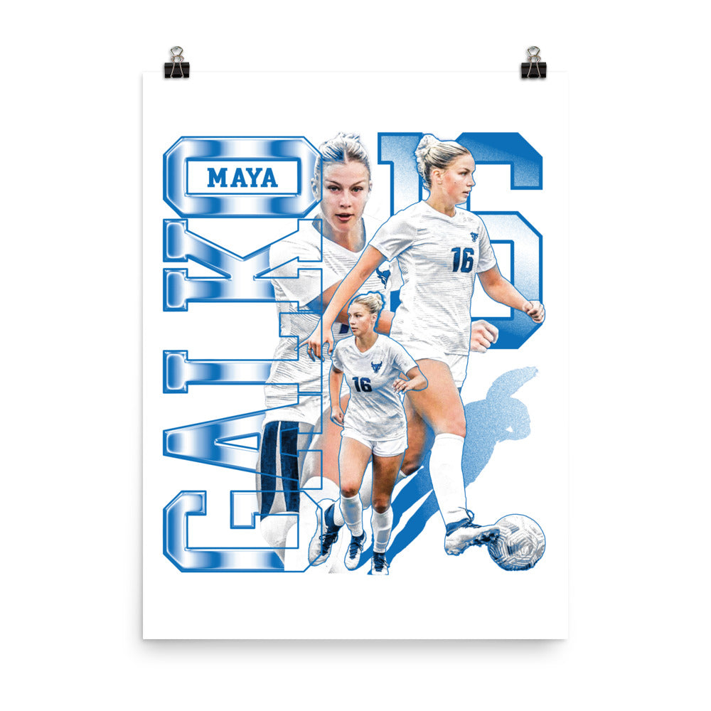 Buffalo - NCAA Women's Soccer : Maya Galko - Player Collage Poster