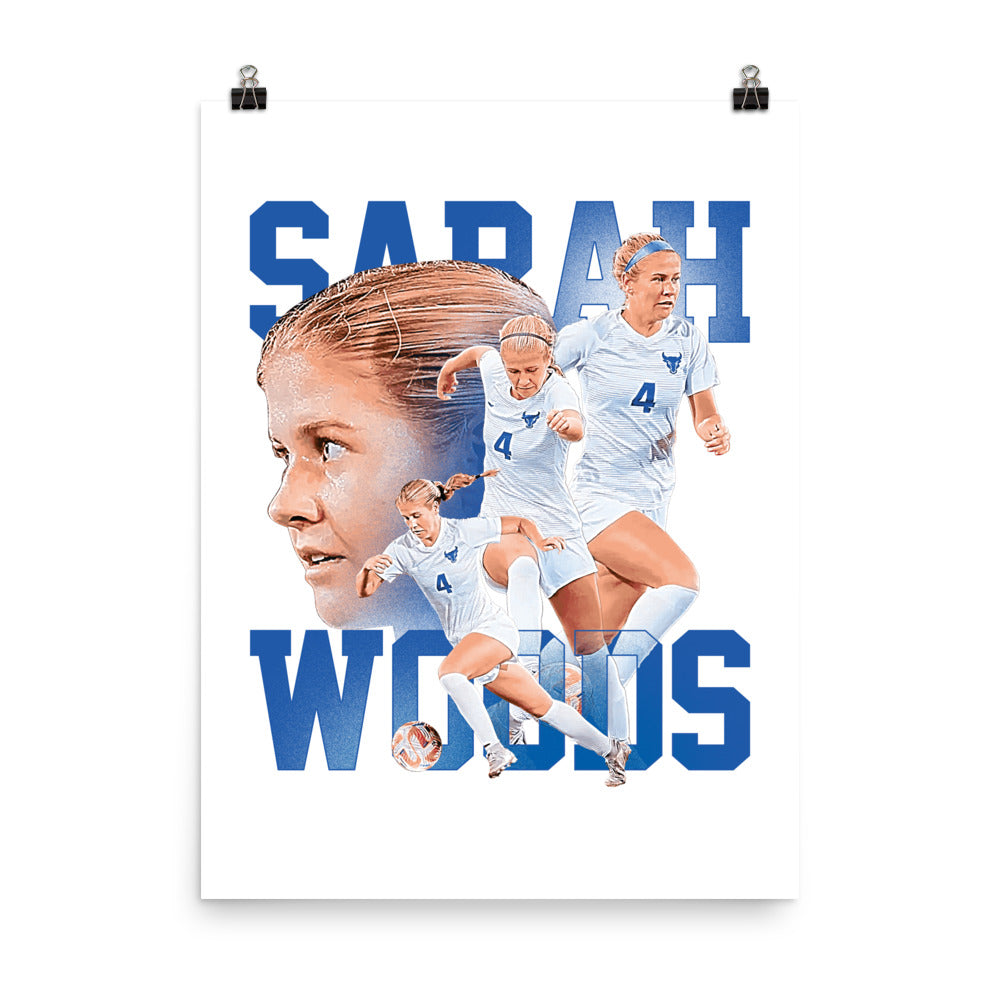 Buffalo - NCAA Women's Soccer : Sarah Woods - Player Collage  Poster
