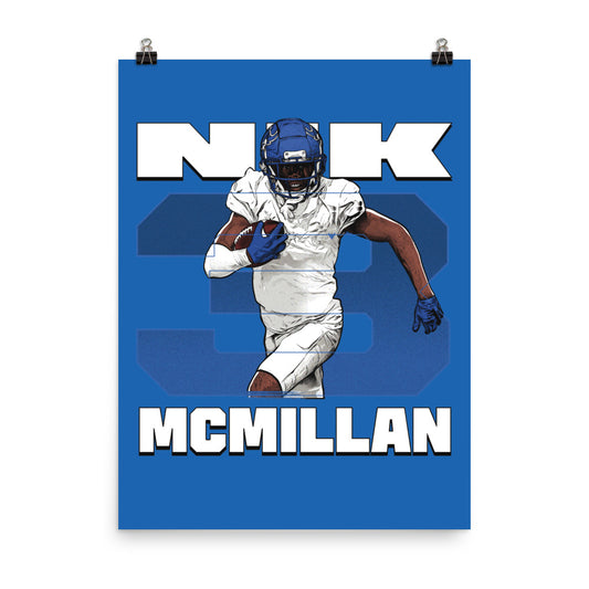 Buffalo - NCAA Football : Nik McMillan - Player Collage Poster