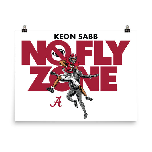 Alabama - NCAA Football : Keon Sabb - Individual Caricature Poster