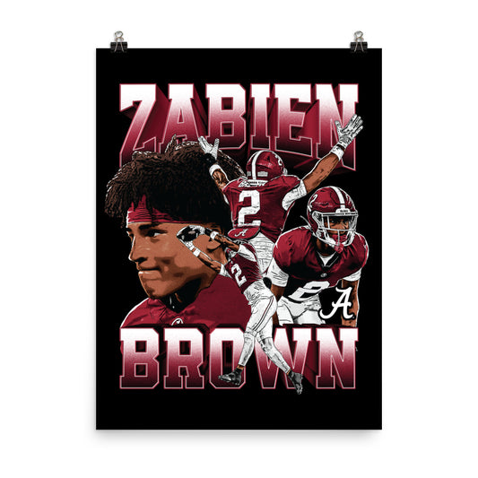 Alabama - NCAA Football : Zabien Brown - Player Collage Poster