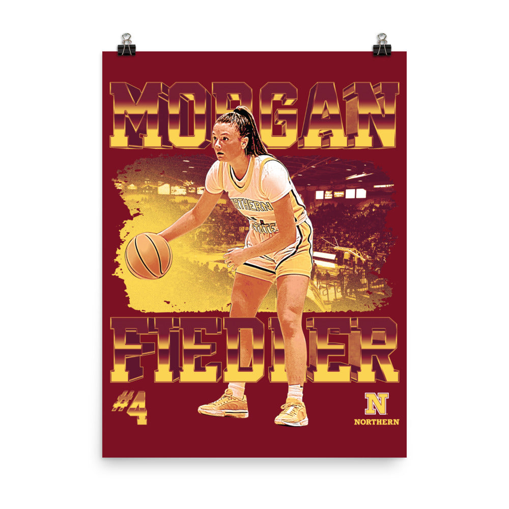 NSU - NCAA Women's Basketball : Morgan Fiedler - Player Collage Poster