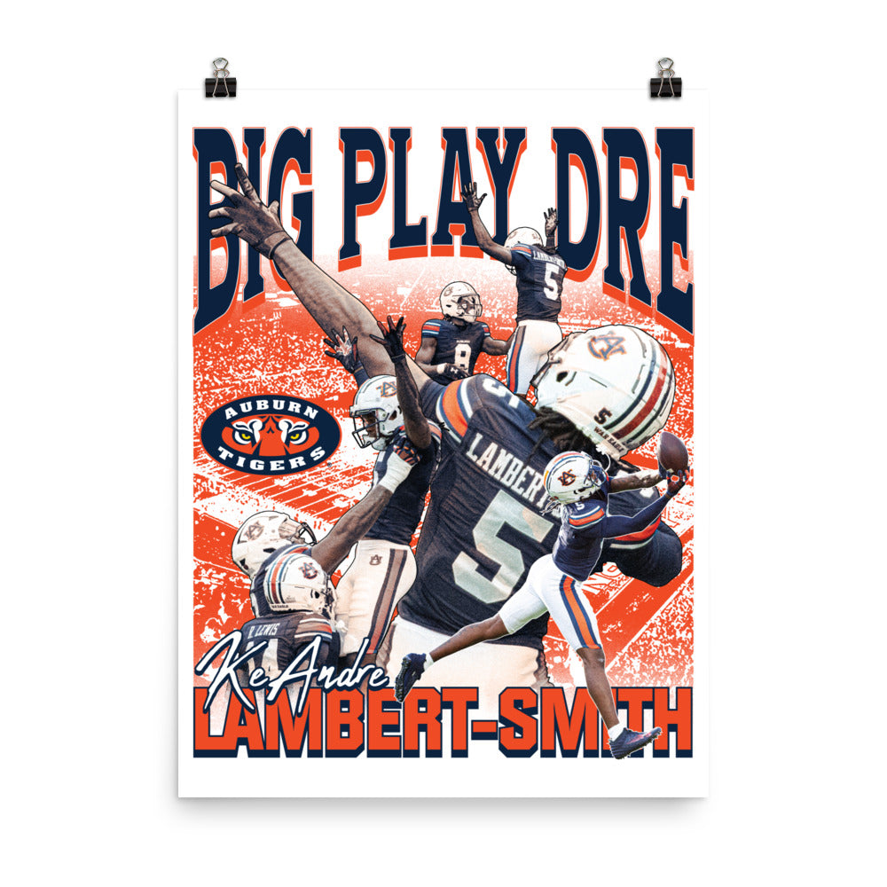 Auburn - NCAA Football : KeAndre Lambert-Smith - Big Play Dre Player Collage Poster