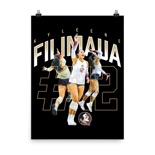 FSU - NCAA Women's Volleyball : Kyleene Filimaua - Player Collage Poster