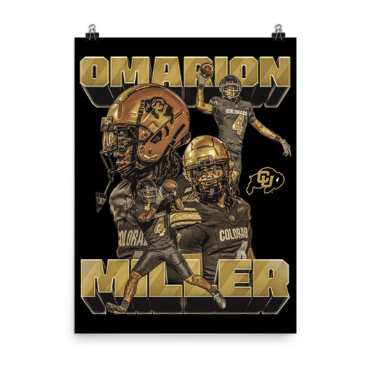 Colorado - NCAA Football : Omarion Miller - Player Collage Poster