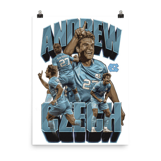 UNC - NCAA Men's Soccer : Andrew Czech - Player Collage Poster