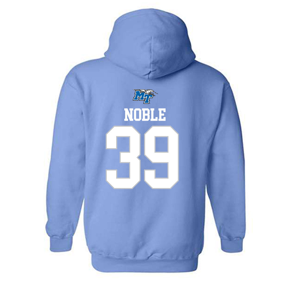 MTSU - NCAA Football : Christofer Noble - Replica Shersey Hooded Sweatshirt-1