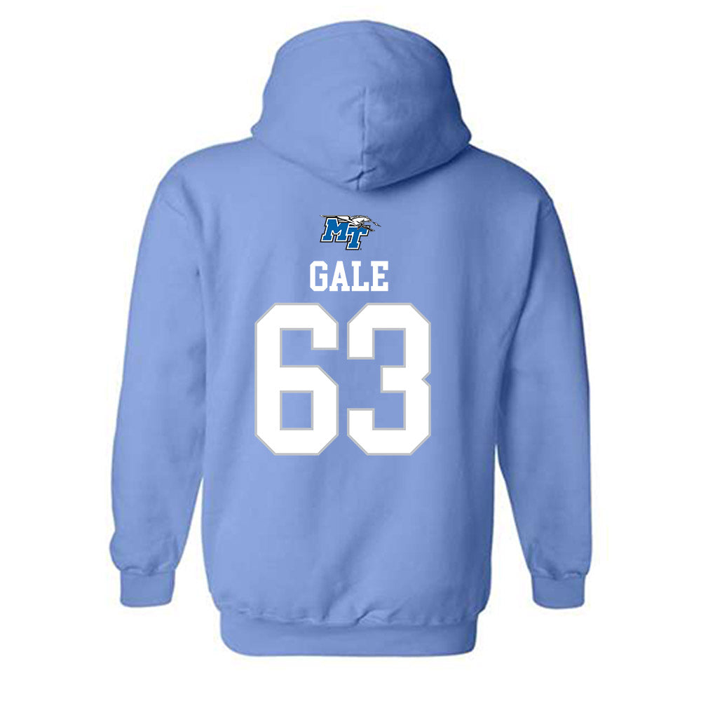 MTSU - NCAA Football : Alexander Gale - Replica Shersey Hooded Sweatshirt