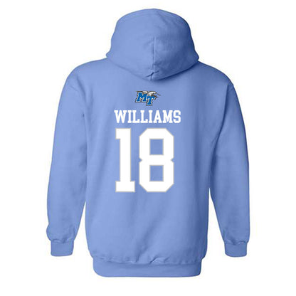 MTSU - NCAA Football : Xavier Williams - Replica Shersey Hooded Sweatshirt