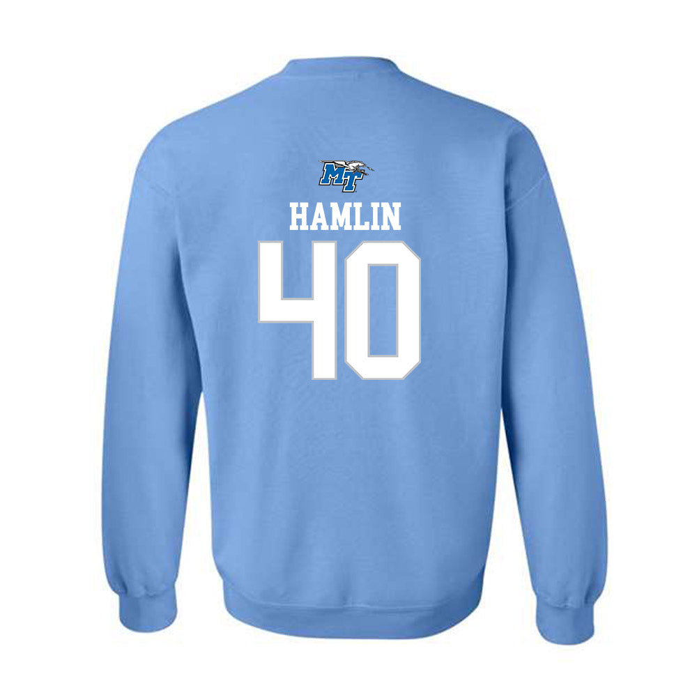 MTSU - NCAA Football : Henry Hamlin - Replica Shersey Crewneck Sweatshirt-1