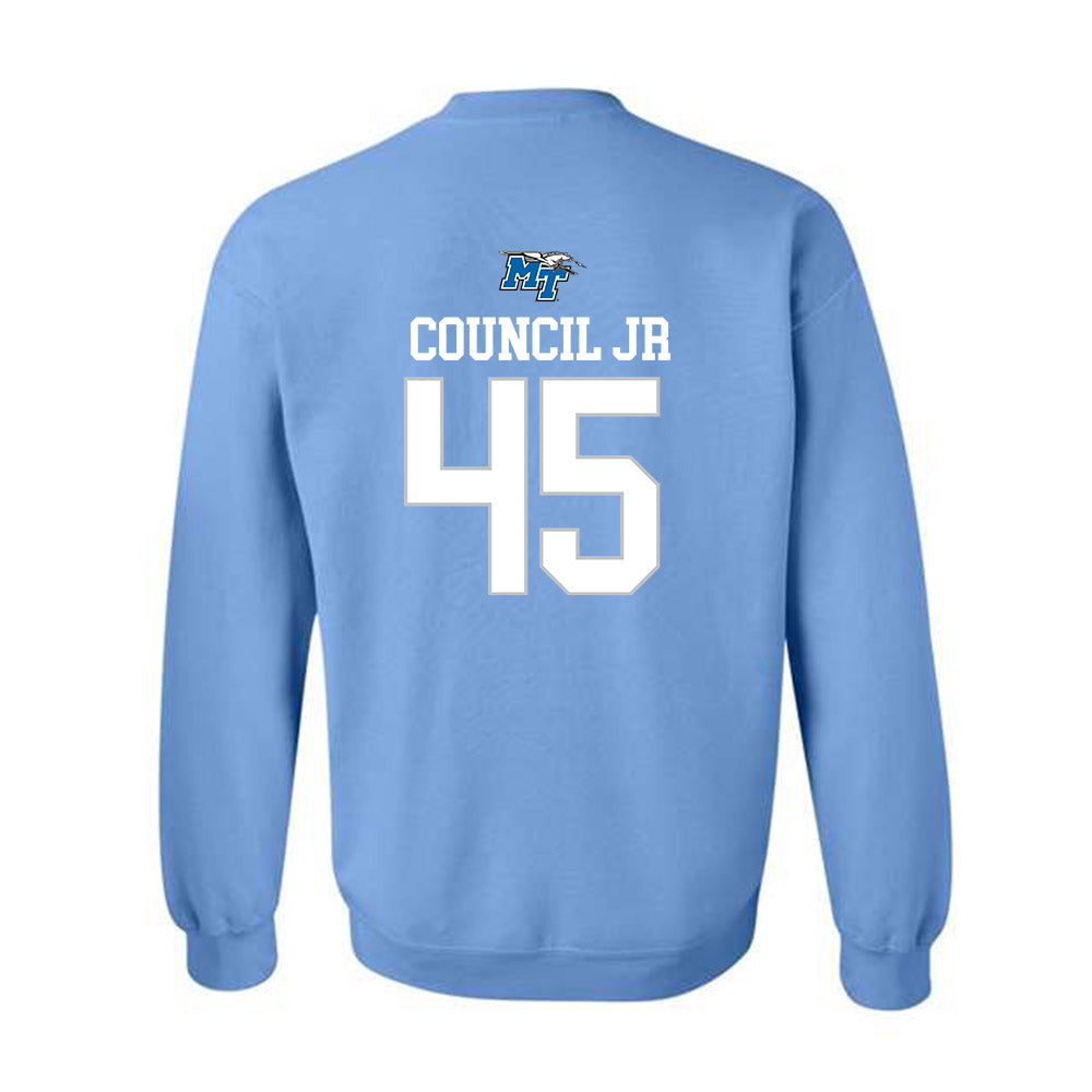 MTSU - NCAA Football : Bobby Council Jr - Crewneck Sweatshirt