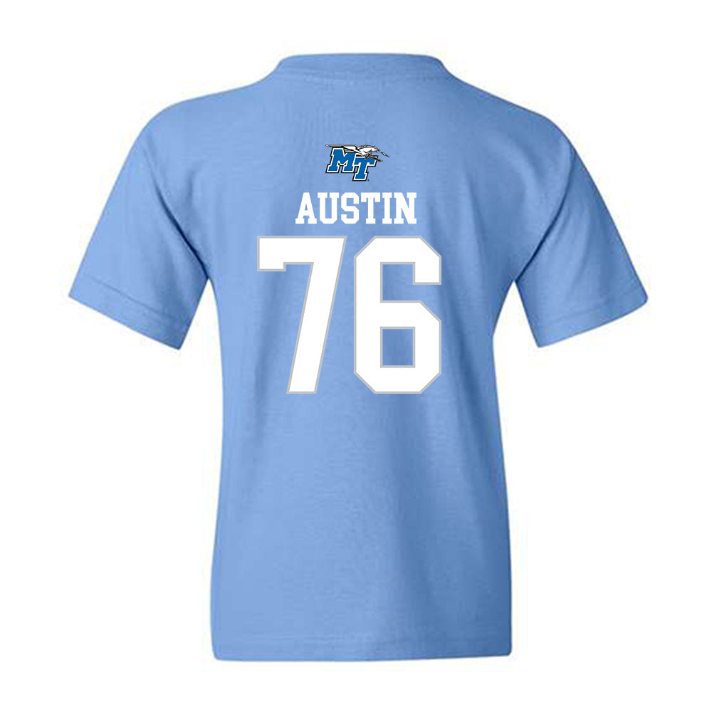 MTSU - NCAA Football : Garrett Austin - Replica Shersey Youth T-Shirt-1
