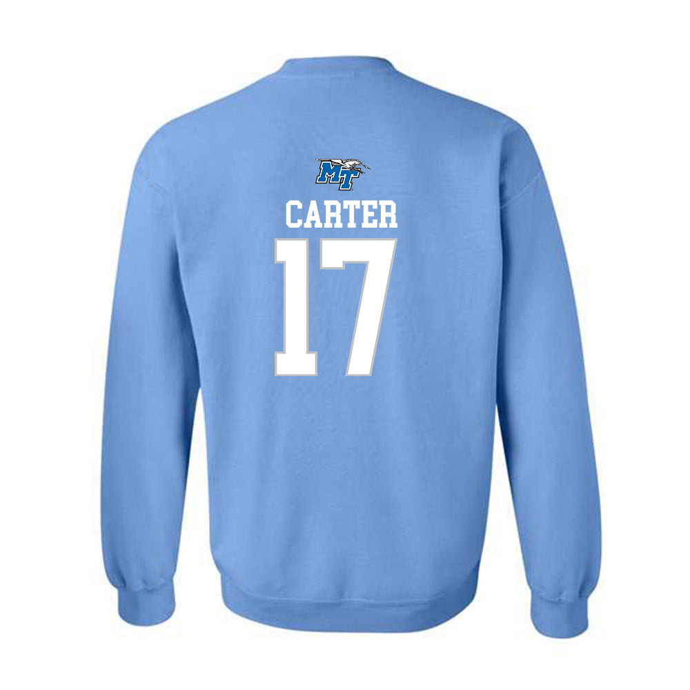 MTSU - NCAA Football : Gamarion Carter - Replica Shersey Crewneck Sweatshirt