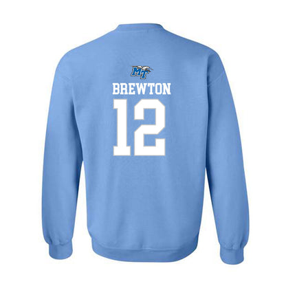 MTSU - NCAA Football : Brian Brewton - Replica Shersey Crewneck Sweatshirt-1