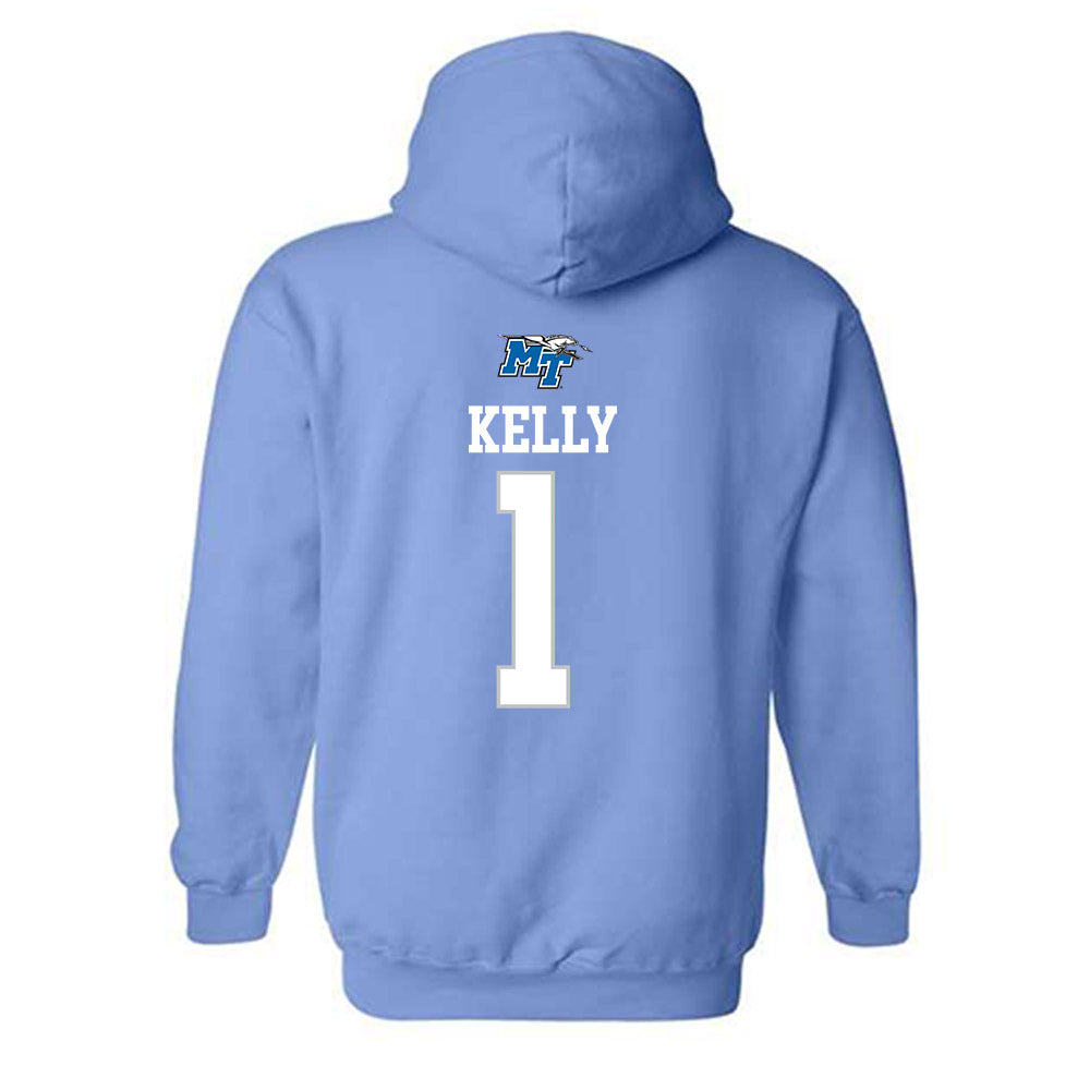 MTSU - NCAA Football : Omari Kelly - Replica Shersey Hooded Sweatshirt