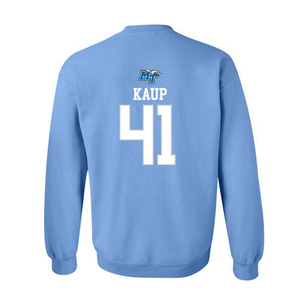 MTSU - NCAA Football : Christopher Kaup - Replica Shersey Crewneck Sweatshirt-1
