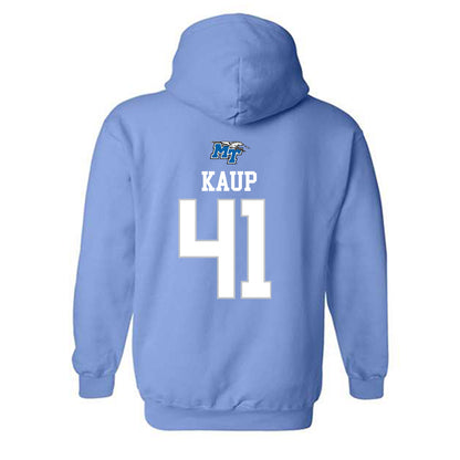 MTSU - NCAA Football : Christopher Kaup - Replica Shersey Hooded Sweatshirt-1