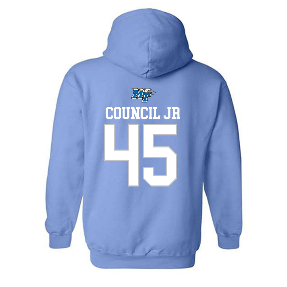 MTSU - NCAA Football : Bobby Council Jr - Hooded Sweatshirt