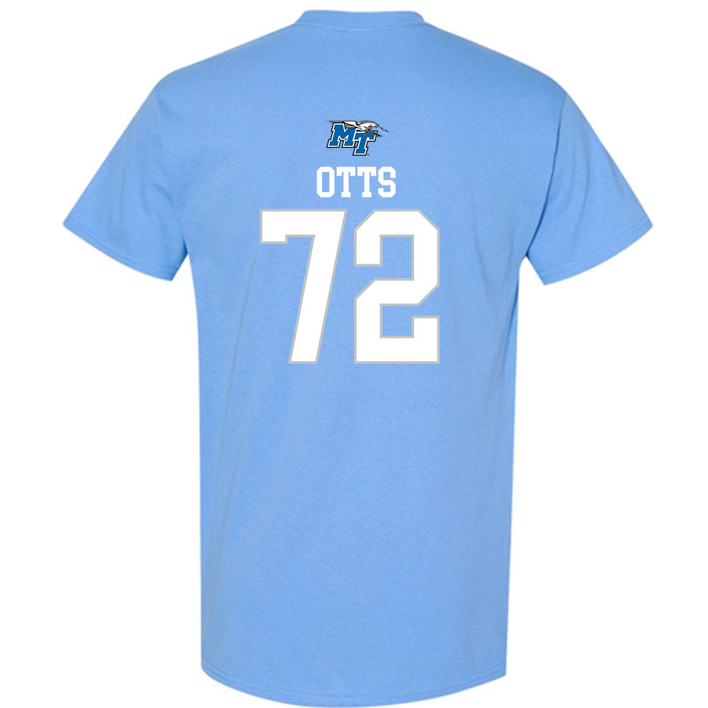 MTSU - NCAA Football : Jacob Otts - Replica Shersey T-Shirt-1