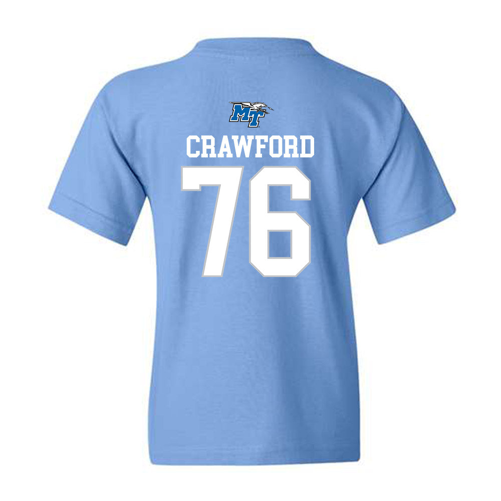 MTSU - NCAA Football : Shamar Crawford - Replica Shersey Youth T-Shirt