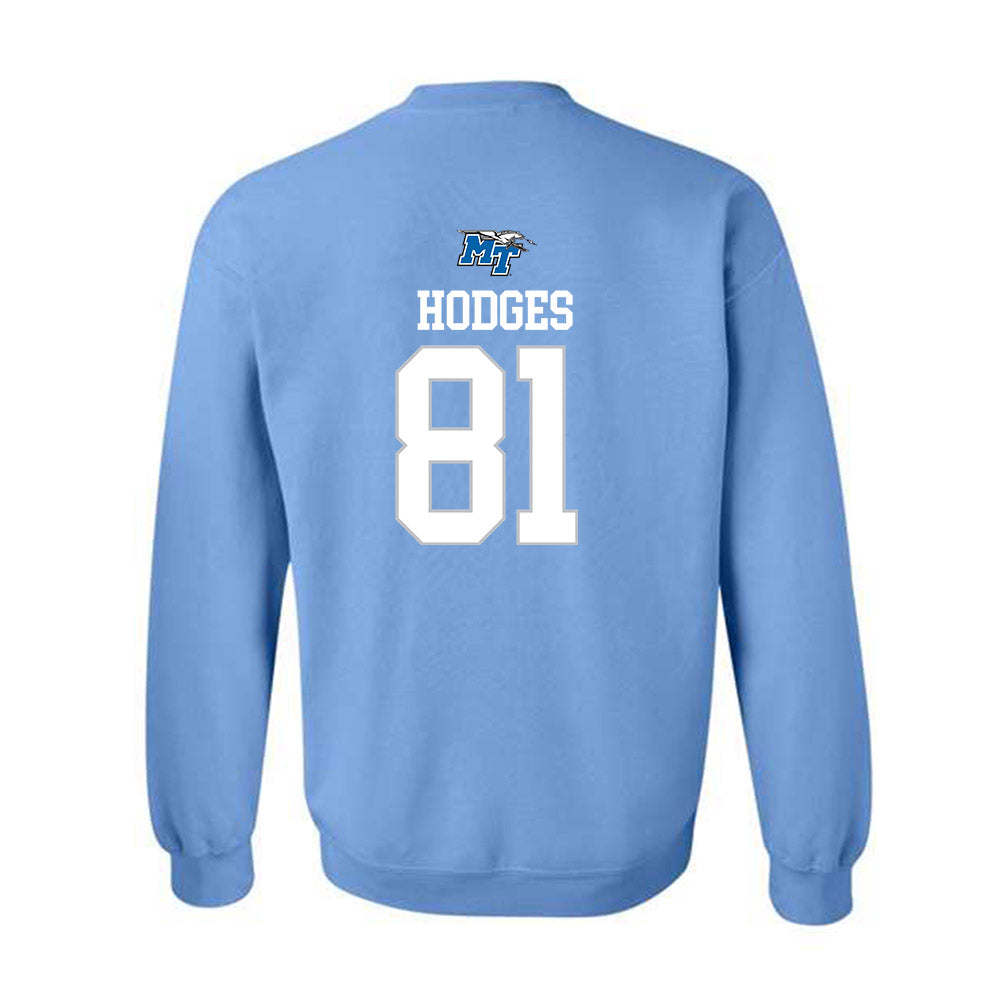 MTSU - NCAA Football : Wilson Hodges - Replica Shersey Crewneck Sweatshirt-1