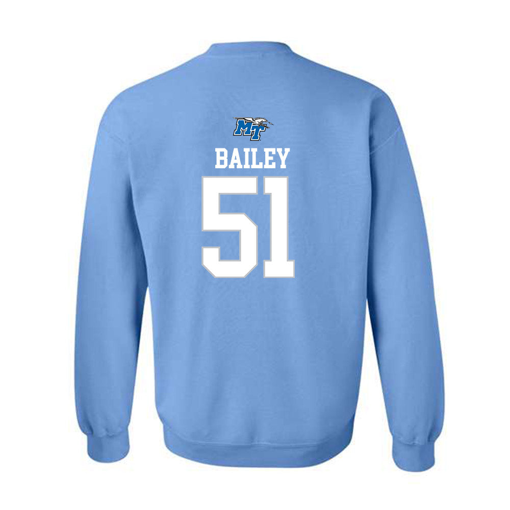 MTSU - NCAA Football : Amarrien Bailey - Replica Shersey Crewneck Sweatshirt-1