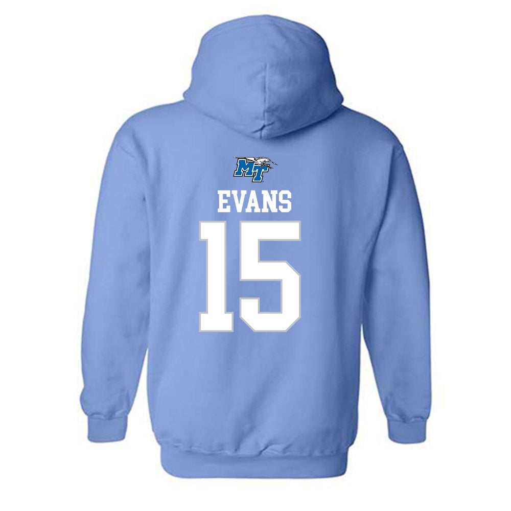 MTSU - NCAA Football : Josh Evans - Hooded Sweatshirt