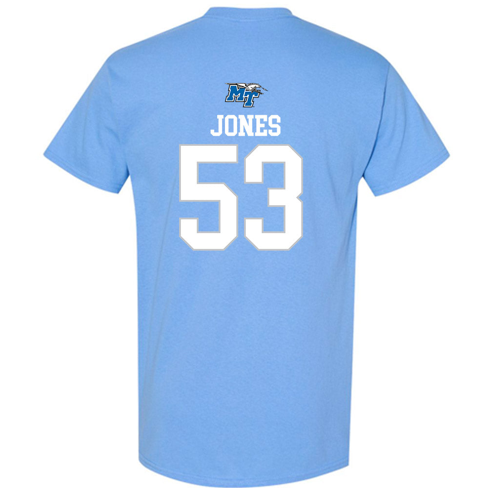 MTSU - NCAA Football : Roman Jones - Replica Shersey T-Shirt-1