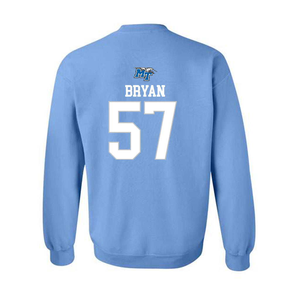 MTSU - NCAA Football : Bo Bryan - Replica Shersey Crewneck Sweatshirt-1