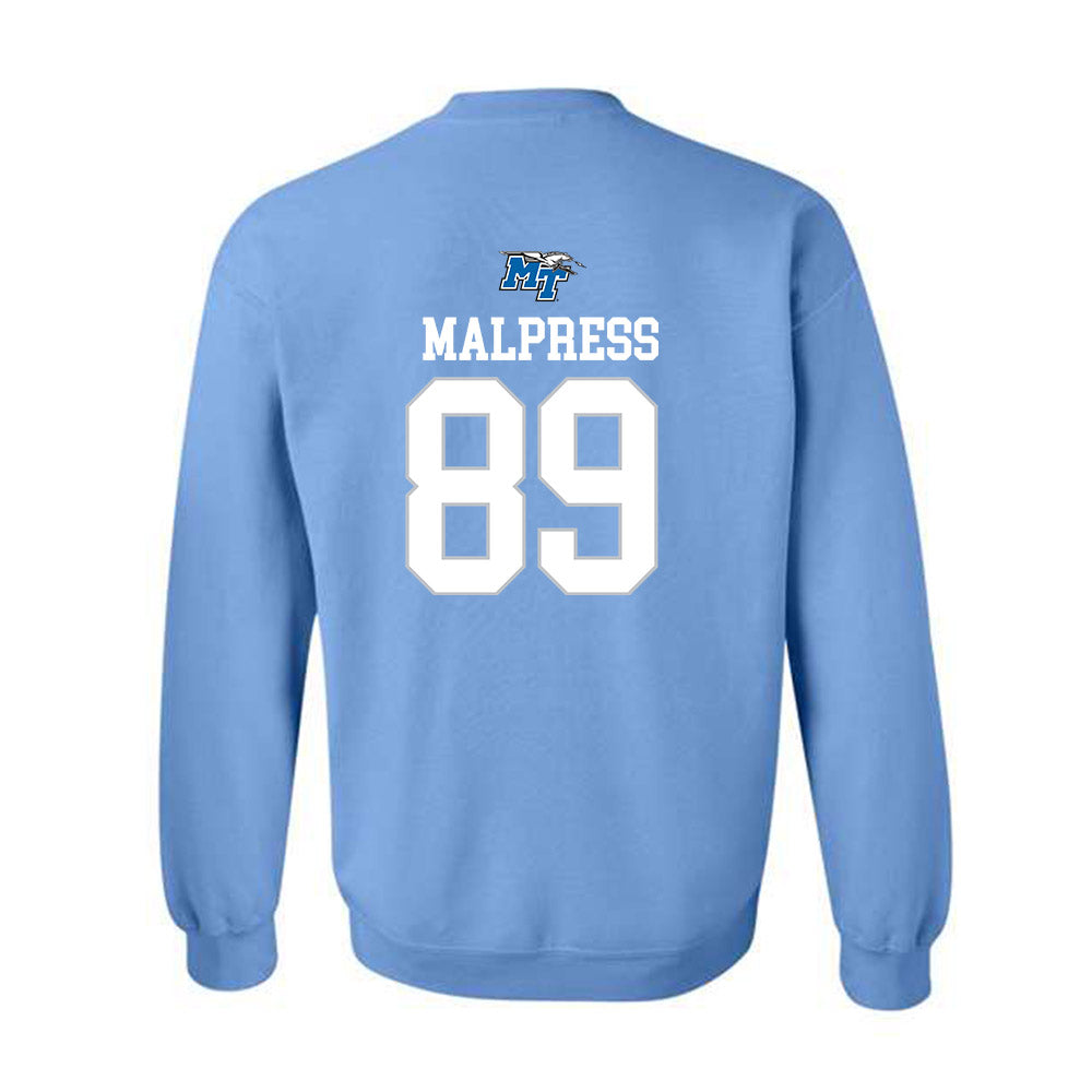 MTSU - NCAA Football : Darnell Malpress - Replica Shersey Crewneck Sweatshirt-1