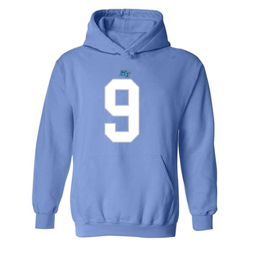 MTSU - NCAA Football : Parker Hughes - Replica Shersey Hooded Sweatshirt