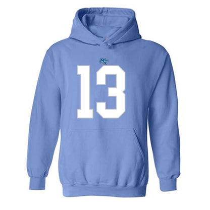 MTSU - NCAA Football : Cam Lacy - Replica Shersey Hooded Sweatshirt-0