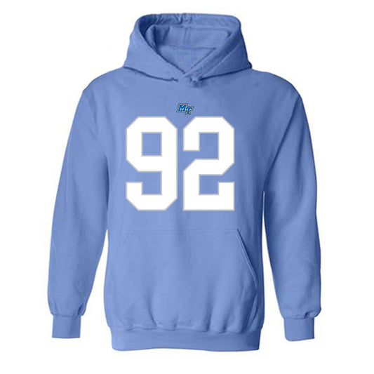 MTSU - NCAA Football : Damonte Smith - Replica Shersey Hooded Sweatshirt