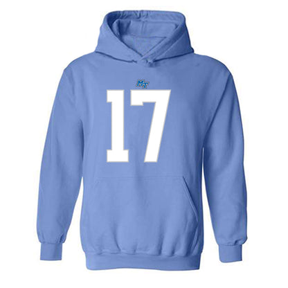 MTSU - NCAA Football : Gamarion Carter - Replica Shersey Hooded Sweatshirt