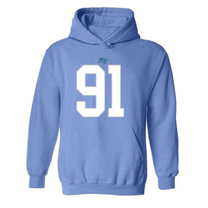 MTSU - NCAA Football : Felix Hixon - Replica Shersey Hooded Sweatshirt