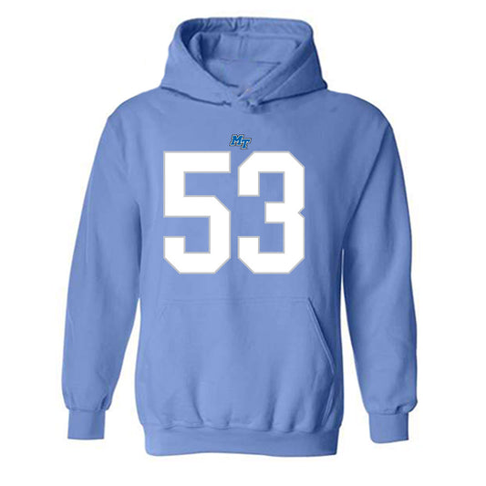 MTSU - NCAA Football : Roman Jones - Replica Shersey Hooded Sweatshirt-0