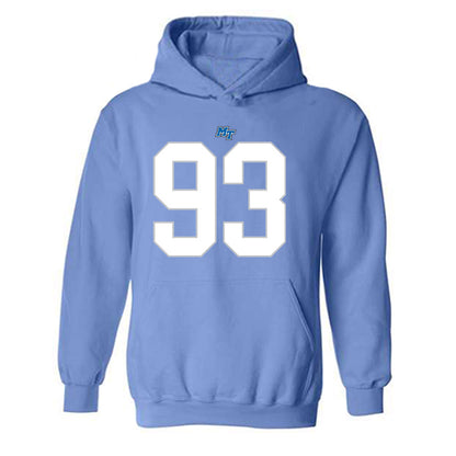 MTSU - NCAA Football : Aidan Butts - Replica Shersey Hooded Sweatshirt