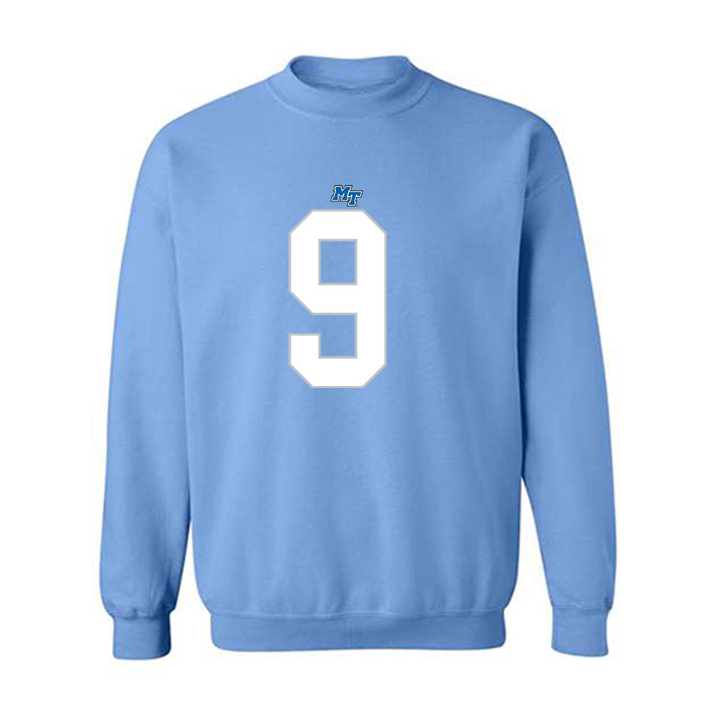 MTSU - NCAA Football : Jekail Middlebrook - Replica Shersey Crewneck Sweatshirt-0
