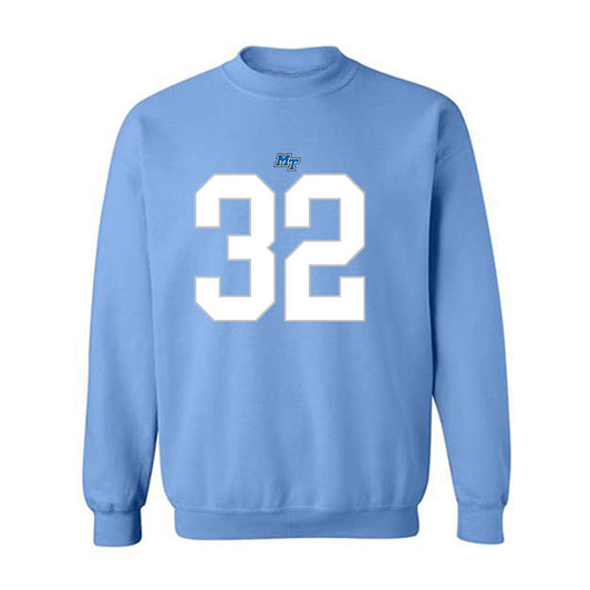 MTSU - NCAA Football : Jekail Middlebrook - Replica Shersey Crewneck Sweatshirt