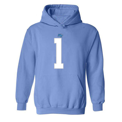 MTSU - NCAA Football : Omari Kelly - Replica Shersey Hooded Sweatshirt